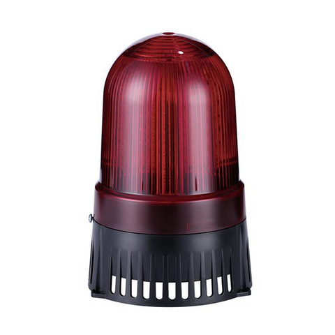 Werma Signal LED Rotating Beacon RED 230VAC with Buzzer Model# 409.130.68