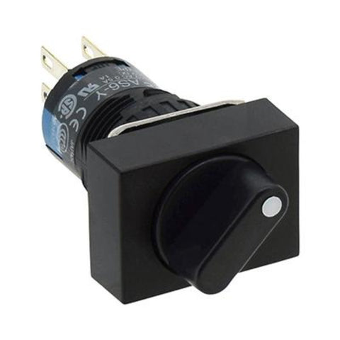 IDEC Selector Switch 16MM A6 Series 90°-2-Position Model# AS6H-2Y2