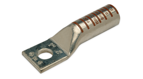 Penn Union Copper Compression Lug – Long Barrel, One Hole 2/0 AWG Model# BBLU-2/0S