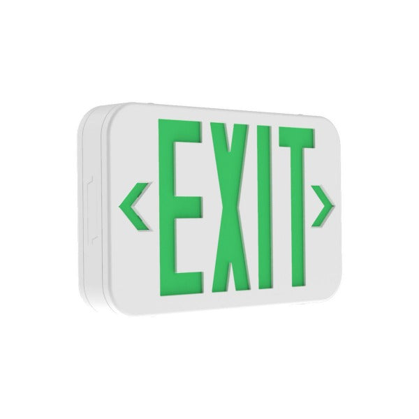 BriteTech Emergency LED Exit Sign GREEN Model# EX-ABSUL94VO