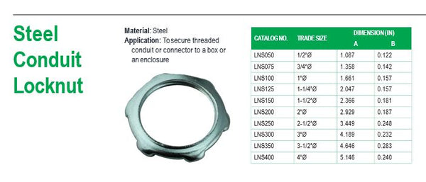 McGill Steel Locknut 1-1/2" Model# LNS150