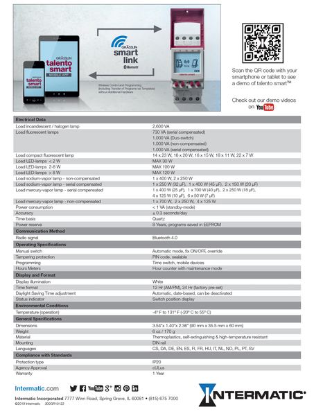 Grasslin Digital Timer Switch Talento Smart C25 Series Model# 43.03.0002.1