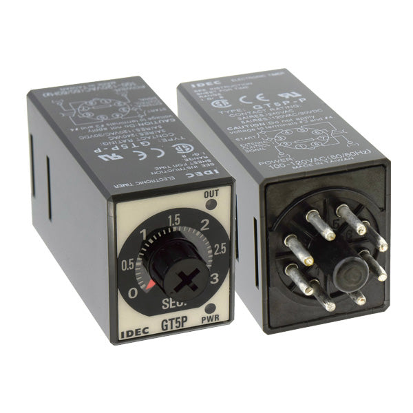 IDEC Timer Electronic On-Delay, SPDT, 12VDC, 10 SEC Model# GT5P-N10SD12