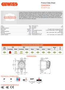 Gewiss 10° Angled Surface-Mounting Socket-Outlet-IP67- 3P+E 63A 480-500V 50/60HZ Model# GW 63 454