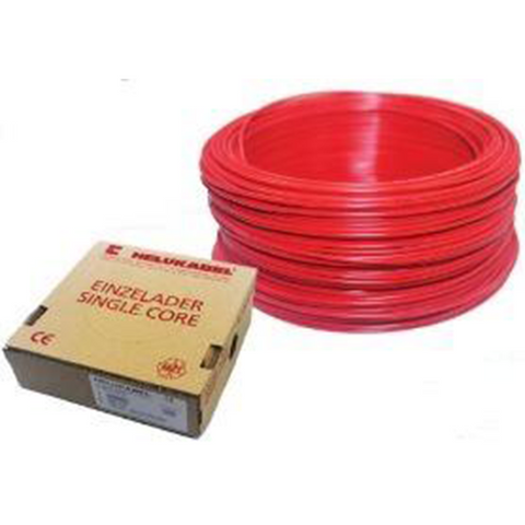 HELUKABEL HO5 V-K PVC insulated wire, single core, 1.0mm², 300/750V, red Model# 29117