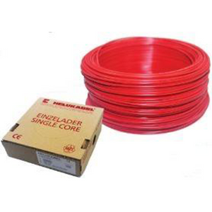 HELUKABEL HO7 V-K PVC insulated wire, single core, 1.5mm², 450/750V, red Model# 29133