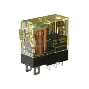 IDEC Power Relay, 6A, DPDT, 230VAC, w/ LED Model# RJ2S-CL-A230