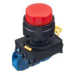 IDEC Pushbutton Switch, 22mm, Extended, Momentary, SPST 1NC, Red Model# YW1B-M2E01R