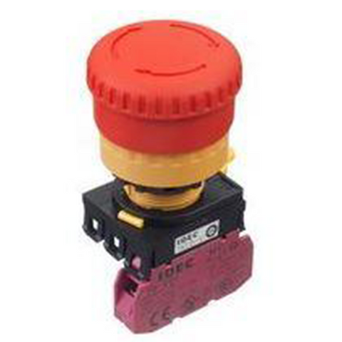 IDEC Emergency Stop Switch, 22mm, 1NC, Red Model# YW1B-V4E01R
