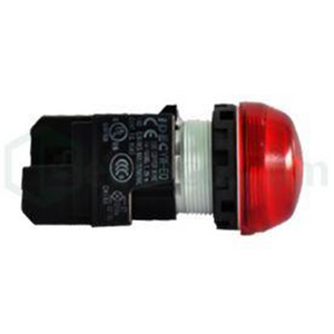 IDEC Pilot Light(LED), 22mm, Dome Full Voltage, 110VAC/DC, Red Model# YW1P-2EQHR
