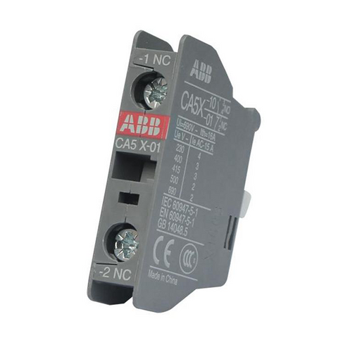 ABB CA5X-01 Auxiliary Contact  Block Model# 1SBN019010R1001