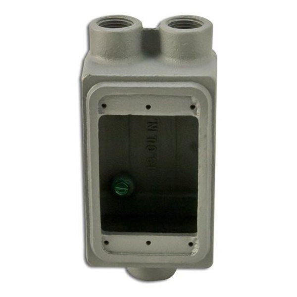 Appleton FS Device Box, 1-Gang, Feed-Thru, Type: FSCC, 1/2", Malleable Iron Model# FSCC-1-50