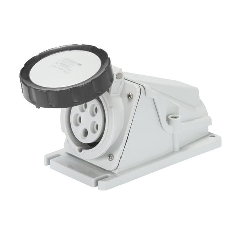 Gewiss 90° Angled Surface Mounting Socket Outlet- IP67 - 3P+E 32A 480-500V Model# GW 62 517