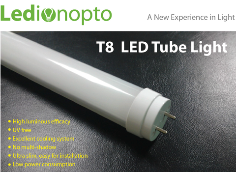 Ledion T8 LED Lamp 20W Warm White Model#  TL-482003