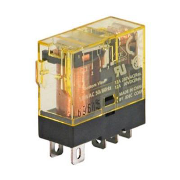 IDEC Power Relay, 12A, SPDT, 230VAC, w/ LED, Model# RJ1S-CL-A230