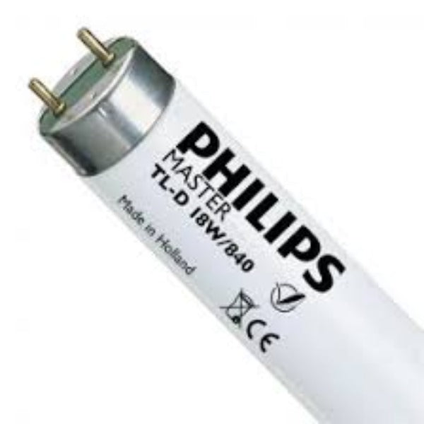 Philips T8 Lamp TL-D, 18W/840 COOL WHITE Model# L-PHI-LMP-00190
