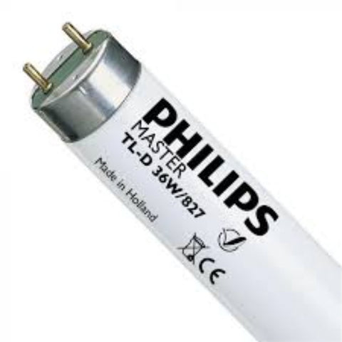Philips T8 Lamp TL-D 36W/827 Incandescnet White Model# L-PHI-LMP-00191