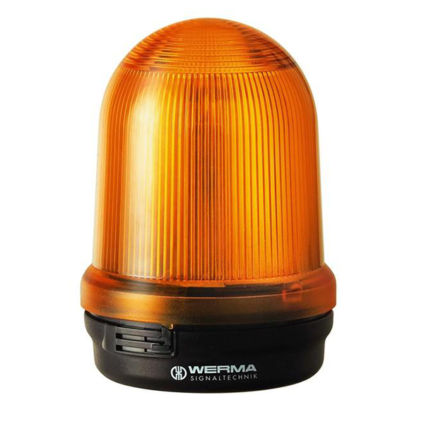 Werma LED Perm./Blink.Beacon BM 24VDC YELLOW Model# 829.300.55